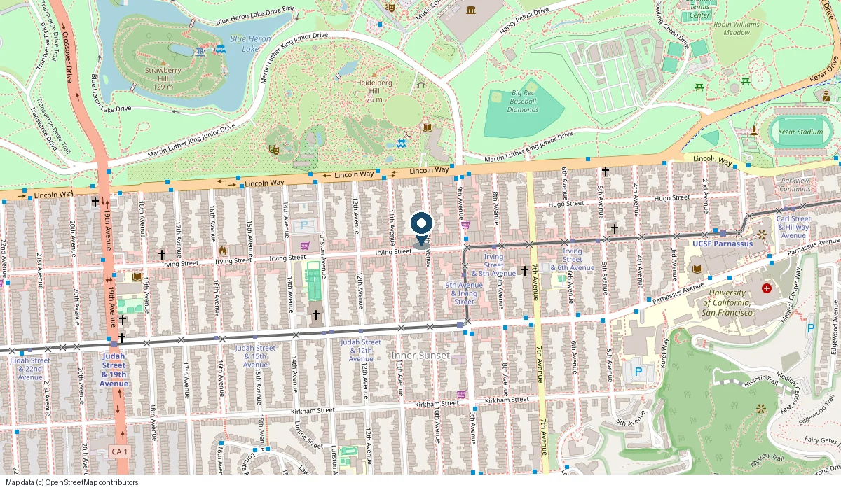 Map showing the location of Artistic Nail Care
